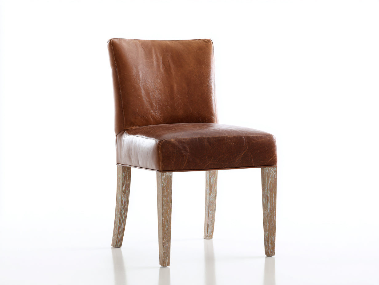 Esszimmerstühle Kunstleder 50 x 56 x 88 cm - Braun-Naturfarben - für Esszimmer und Küche
