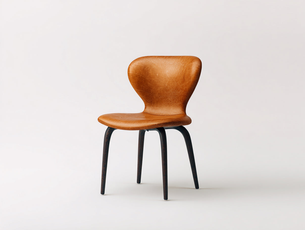 Esszimmerstühle Kunstleder 52 x 55 x 82 cm - Braun-Schwarz - für Esszimmer und Küche