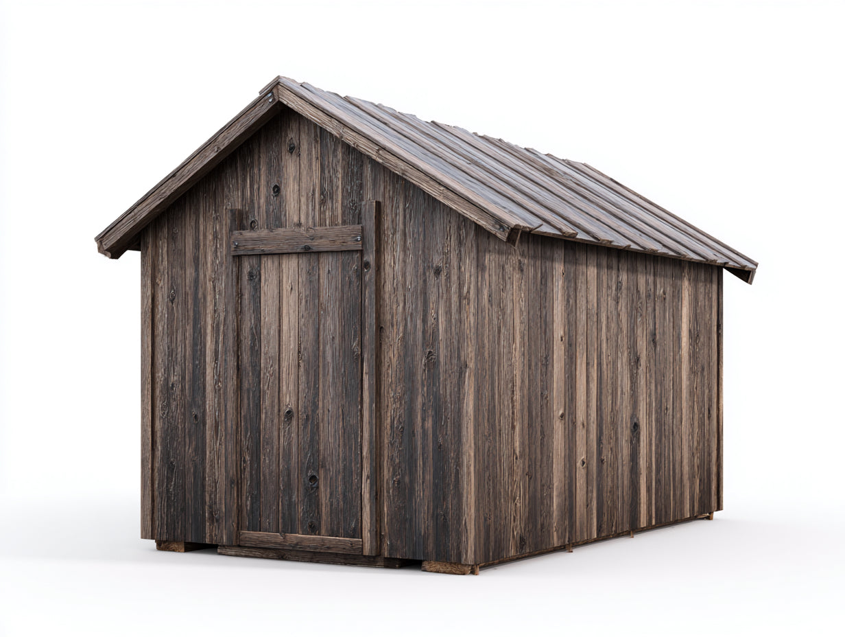 Gartenhäuser aus Holz 240x180x220 cm - Braun - rustikales Design