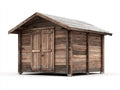 Gartenhäuser Holz 380x260x250 cm - braun - rustikales Gerätehaus mit Satteldach